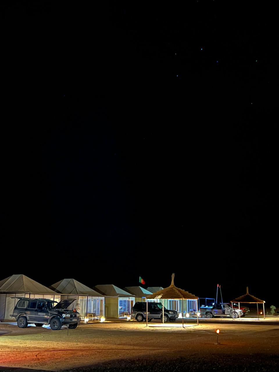 Camp exterior at night — Sahara Royal Resort
