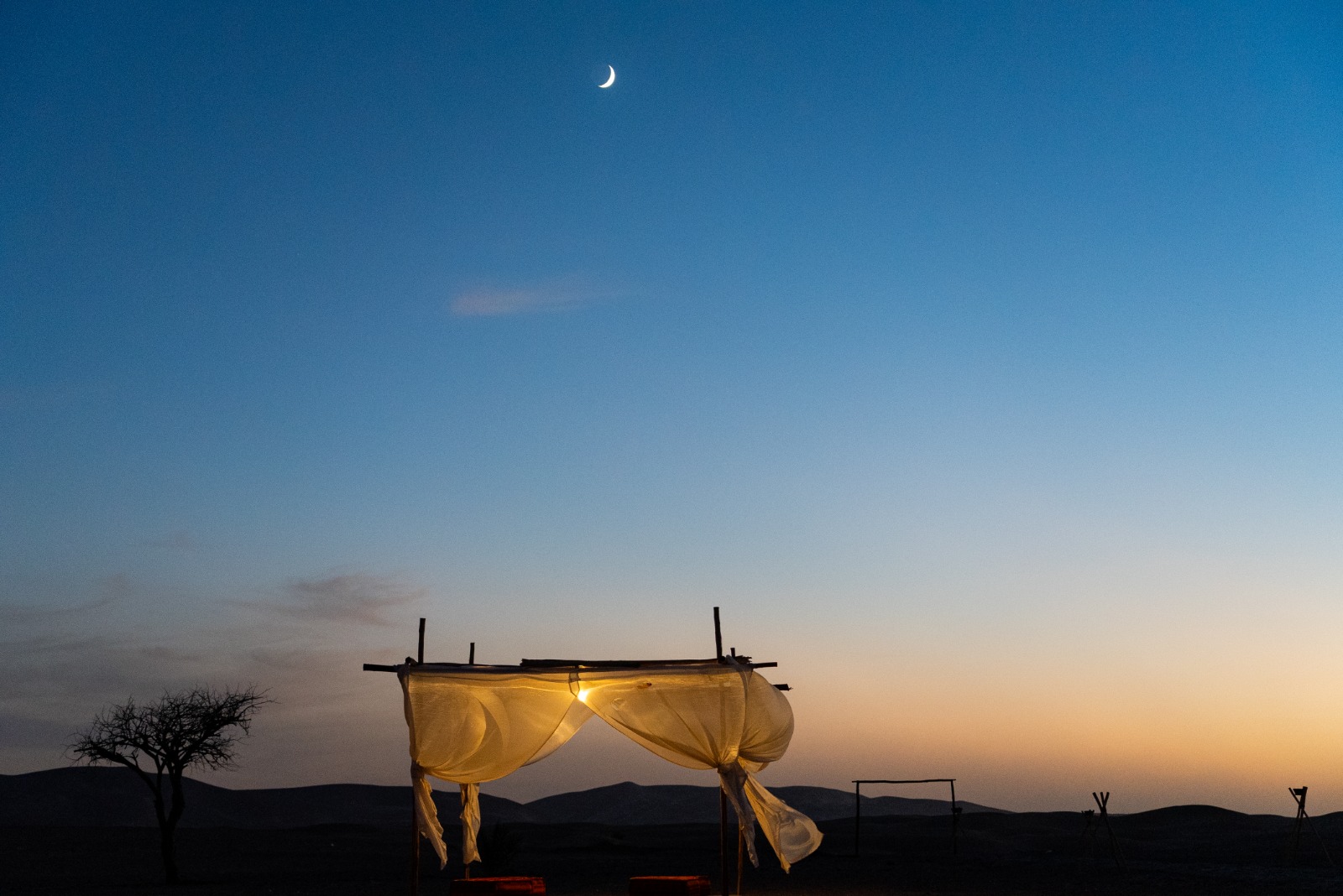 Spectacular sunset over Erg Chebbi dunes – Sahara Royal Resort Merzouga Morocco